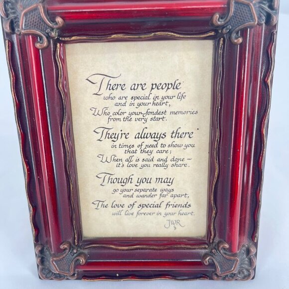 Decorative Red Picture Frame With Inspirational Quote‎ - Picture 2 of 3